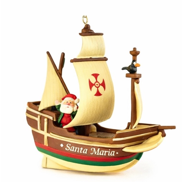 Hallmark Other - Hallmark Keepsake Santa Maria Ornament 1992 Collectors Club Ornament